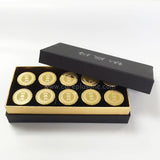 #B-05 Black/Gold 10pcs Gift Box