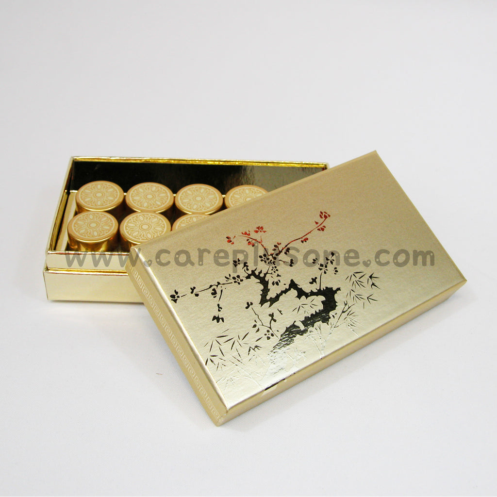 #B-06 Gold Blossom Box 10ct (매화 금색 10구 박스)