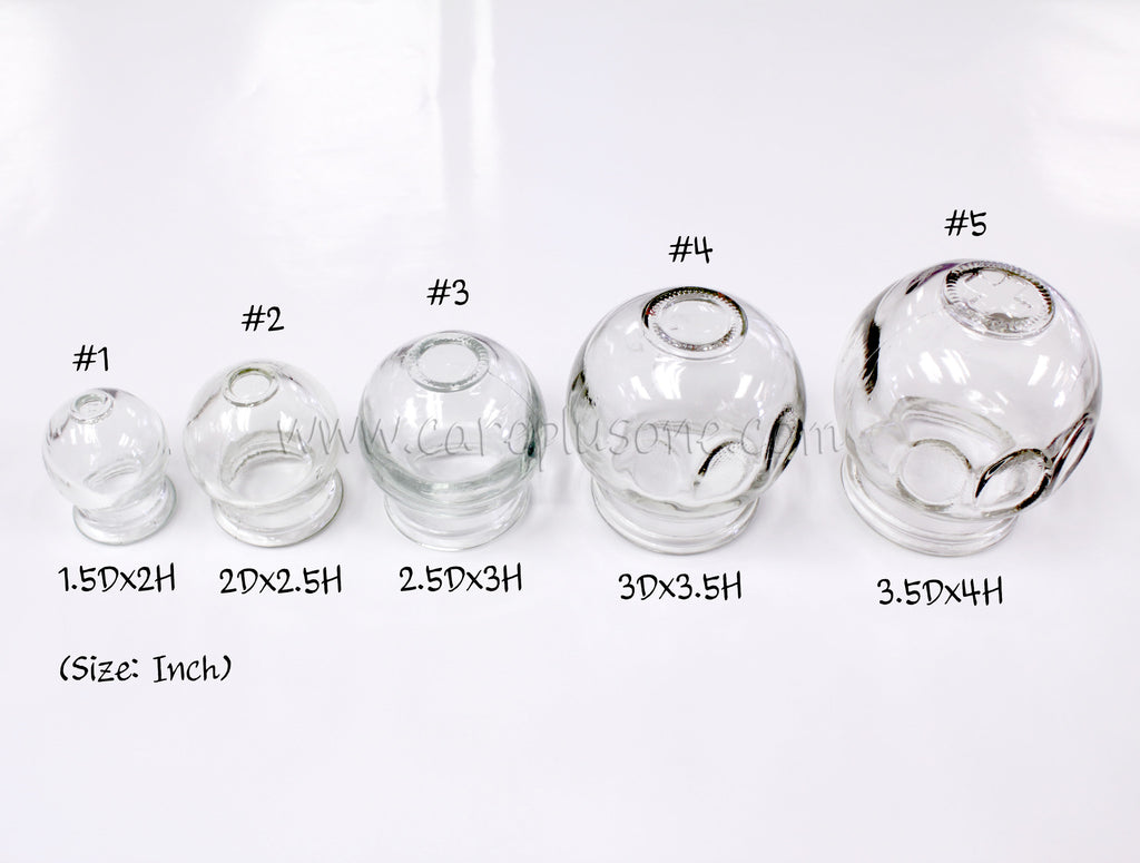 Glass Cupping Jar Flat Top