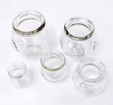 Glass Cupping Jar Flat Top