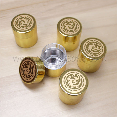 #B-01G Gold Round Case Phoenix 100pcs(청병 올금 삼족오 대 유광)